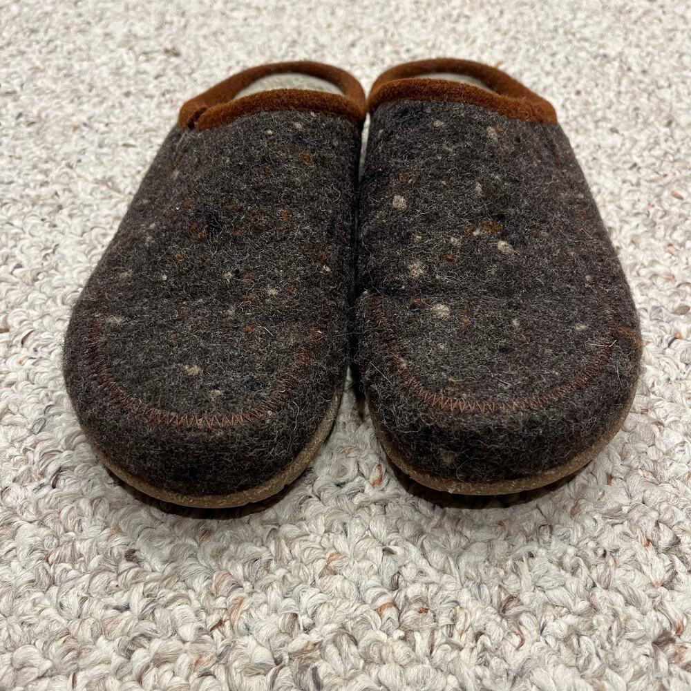 Taos Wooltastic Clog Slippers Sz EU 42 US 11 Speckled Brown Cozy Cabincore - Picture 5 of 7